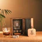 Kişiye Özel Ahşap Kutulu Tekli Viski Bardağı