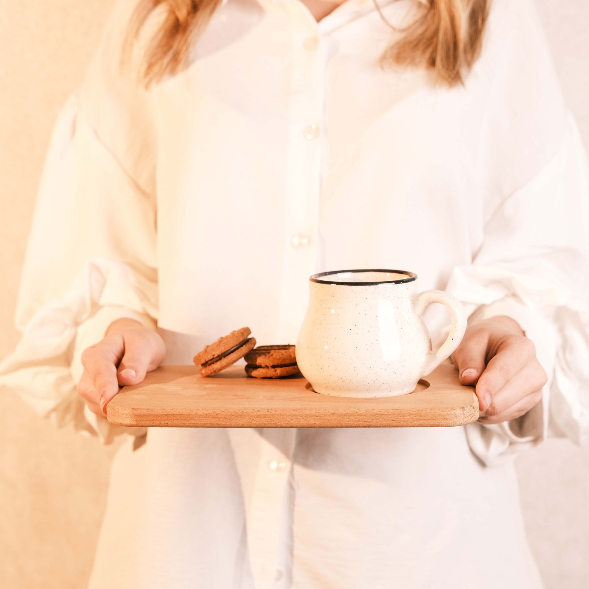 Kişiye Özel Çay ve Bisküvi Servis Tahtası