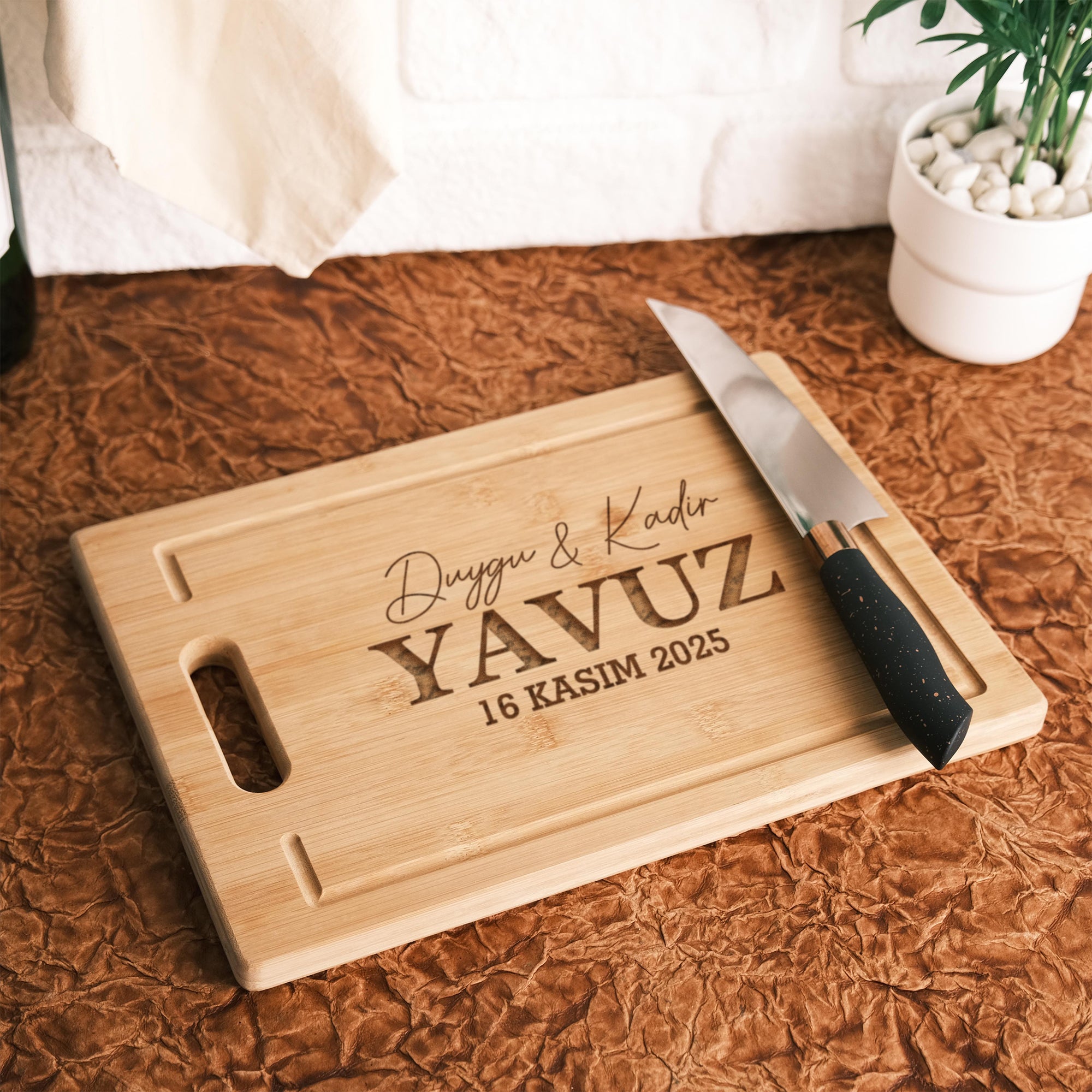 Kişiye Özel Ahşap Kesme Tahtası