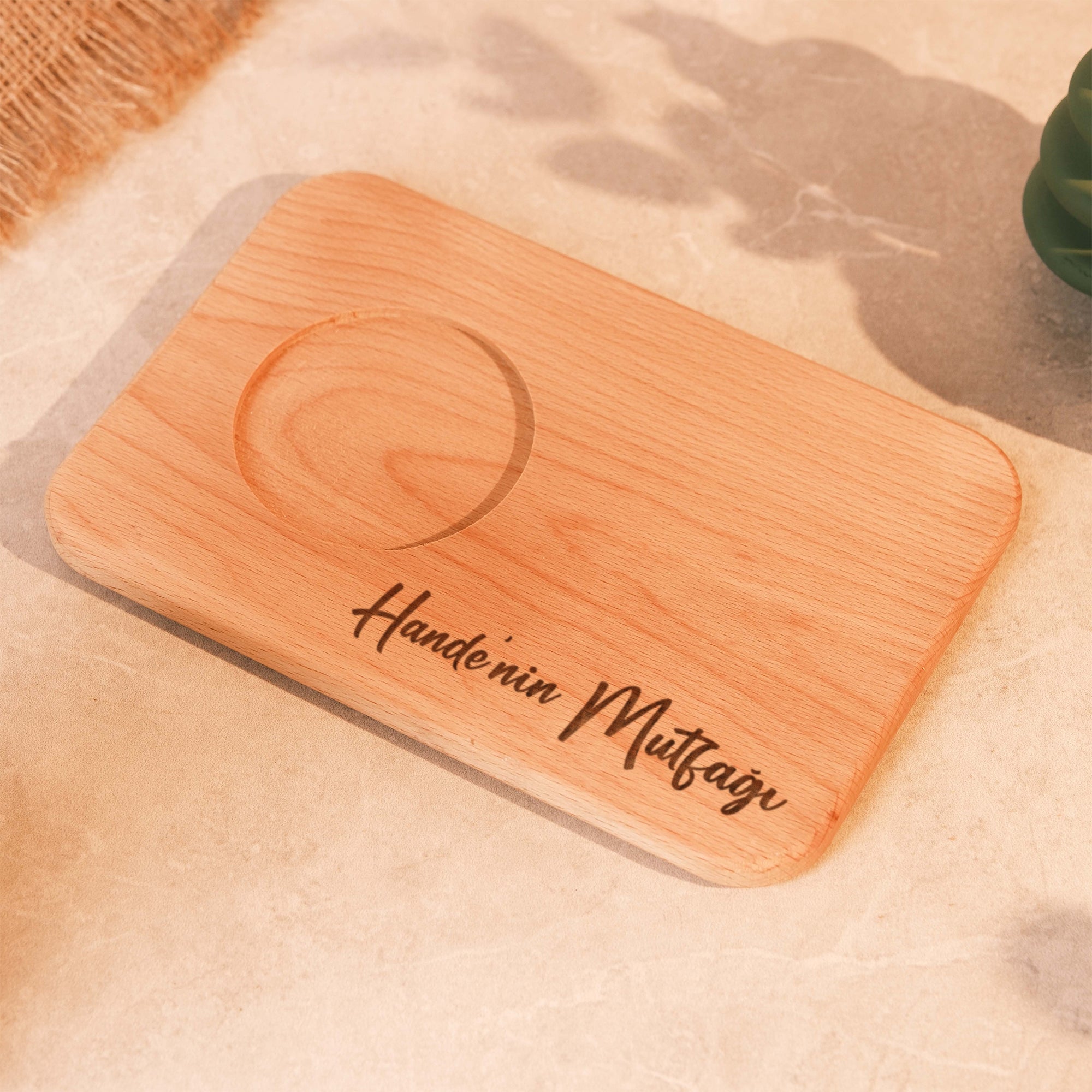 Kişiye Özel Çay ve Bisküvi Servis Tahtası