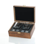 Kişiye Özel Ahşap Kutulu İkili Viski Bardak Seti