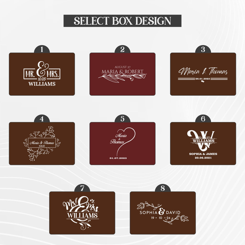 Kişiye Özel Ahşap Kutulu Şampanya Bardakları