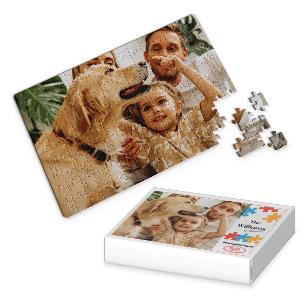 Kişiye Özel Kutulu Fotoğraflı Puzzle 500 Parça