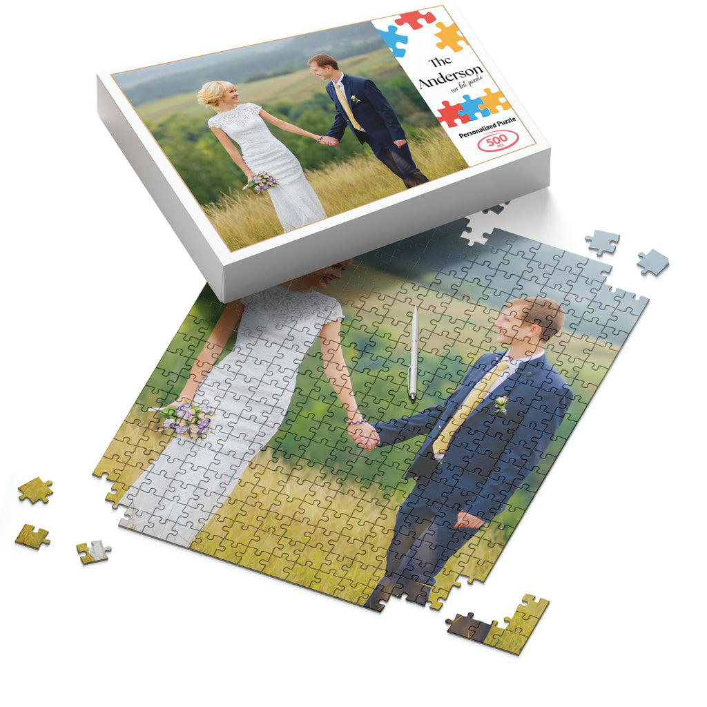Kişiye Özel Kutulu Fotoğraflı Puzzle 500 Parça