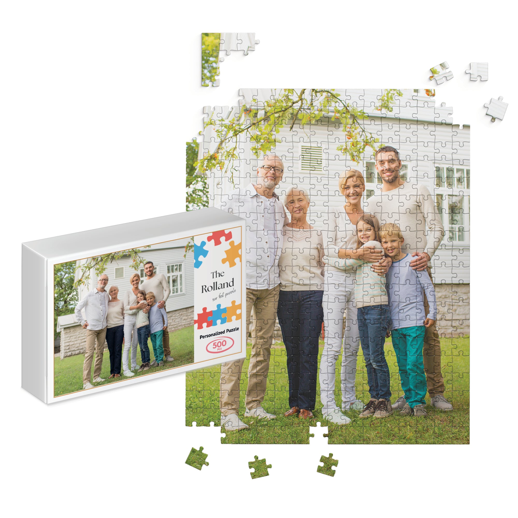 Kişiye Özel Kutulu Fotoğraflı Puzzle 500 Parça