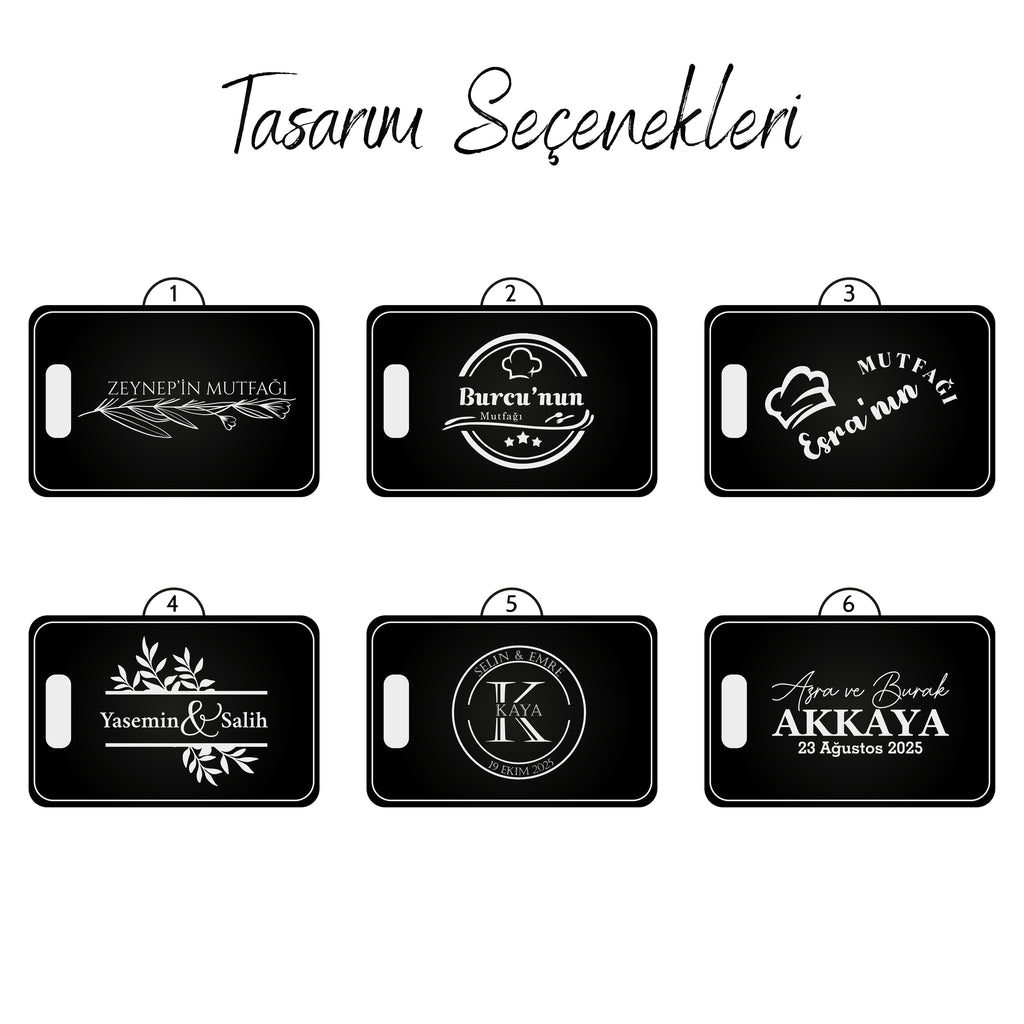 İsminize Özel Ahşap Kesme Tahtası