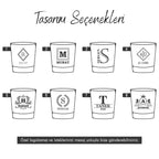 Kişiye Özel Ahşap Kutulu Tekli Viski Bardağı